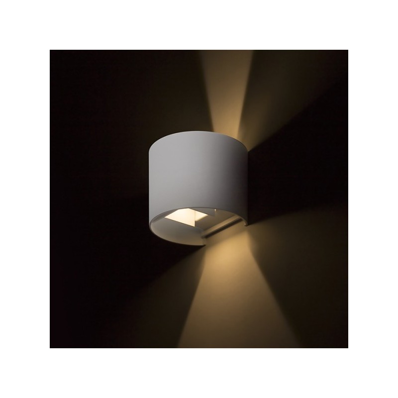 RENDL TITO R DIMM nástenná biela  230V LED 2x3W IP65  3000K R13736