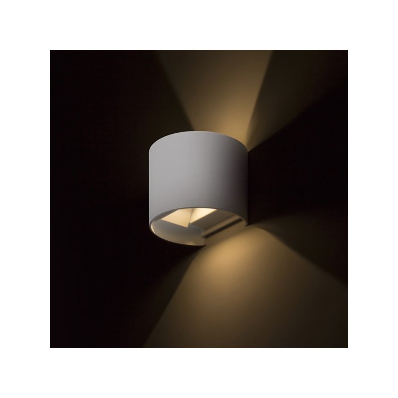 RENDL TITO R DIMM nástenná biela  230V LED 2x3W IP65  3000K R13736