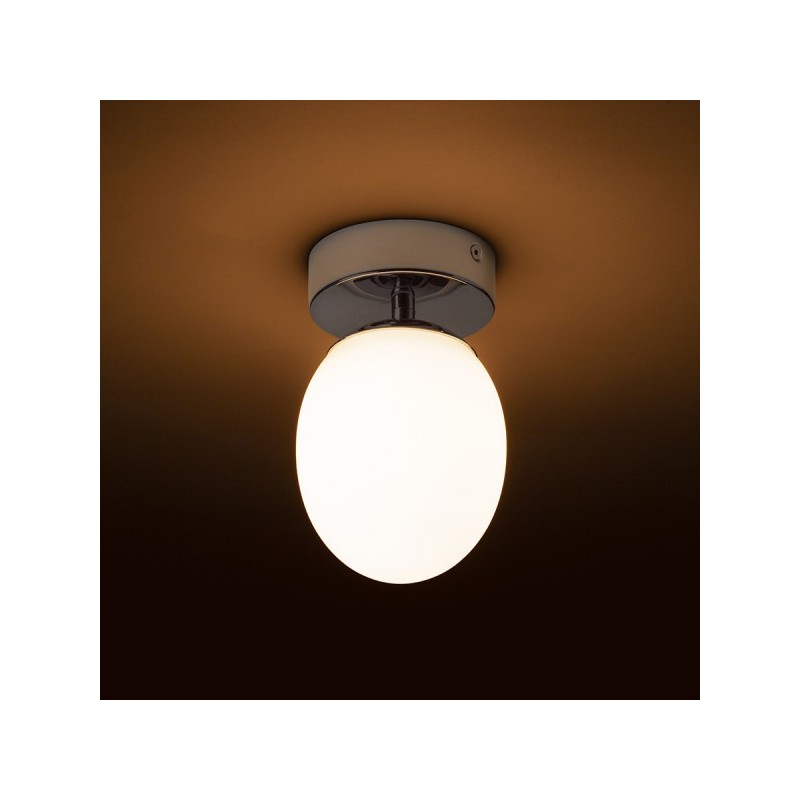 RENDL MERINGUE 11 stropná  opálové sklo/chróm 230V LED G9 9W IP44 R13689