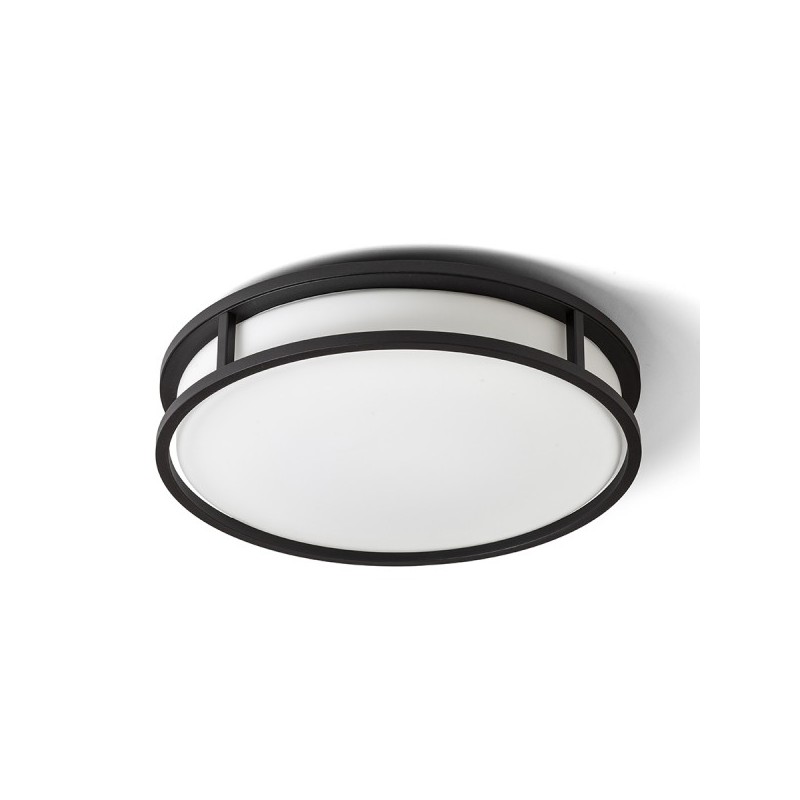 RENDL GRANDE LED 35 stropná opálové sklo/čierna 230V LED 24W IP44 3000K R13679