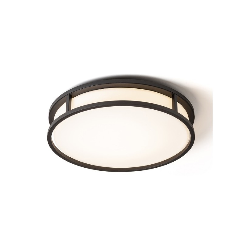 RENDL GRANDE LED 35 stropná opálové sklo/čierna 230V LED 24W IP44 3000K R13679