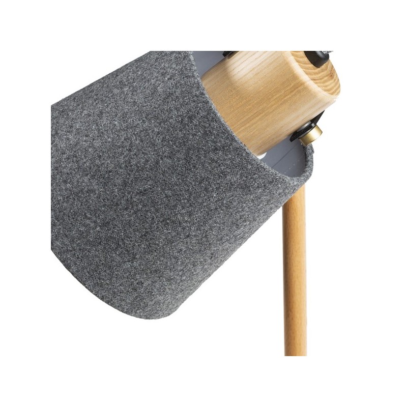 RENDL CHOUPETTE nástenná posuvná čiernosivá textil/drevo 230V E27 15W R13649