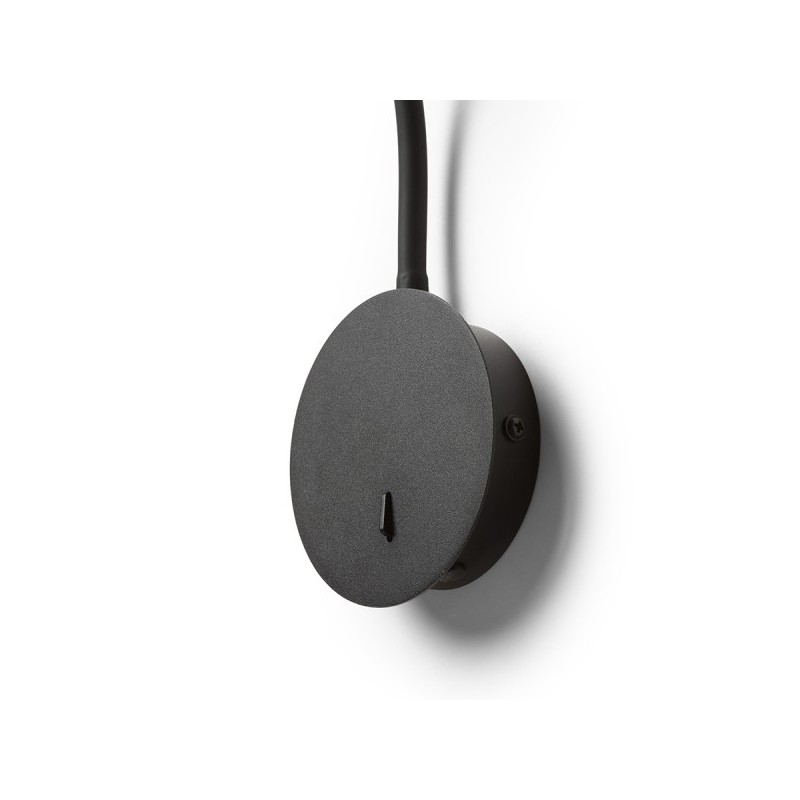 RENDL VALE nástenná lampa čierna 230V LED 3W 30° 3000K R13648