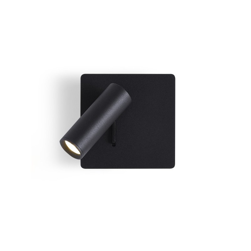 RENDL MIG nástenná čierna 230V LED 3W 30° 3000K R13645