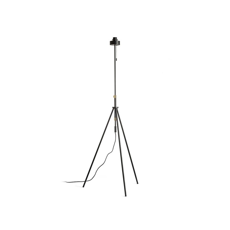 RENDL LUTON stojanový podstavec čierna/mosadz 230V E27 40W R13640