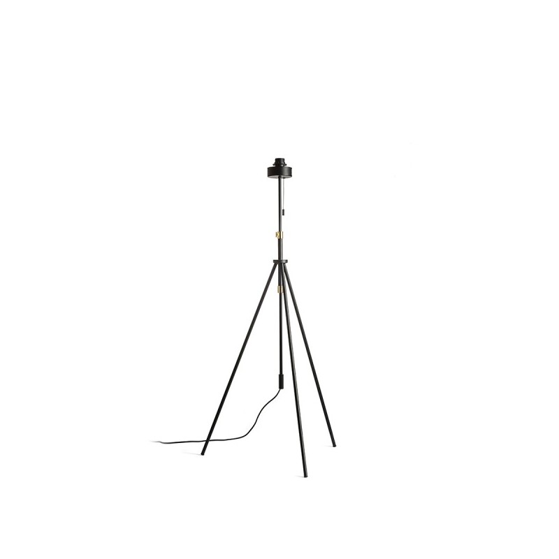 RENDL LUTON stojanový podstavec čierna/mosadz 230V E27 40W R13640