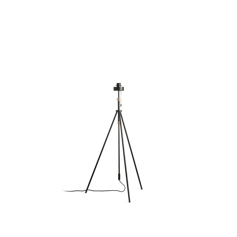 RENDL LUTON stojanový podstavec čierna/mosadz 230V E27 40W R13640