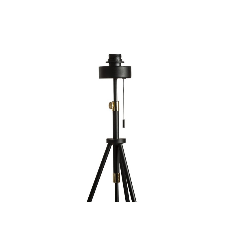 RENDL LUTON stojanový podstavec čierna/mosadz 230V E27 40W R13640