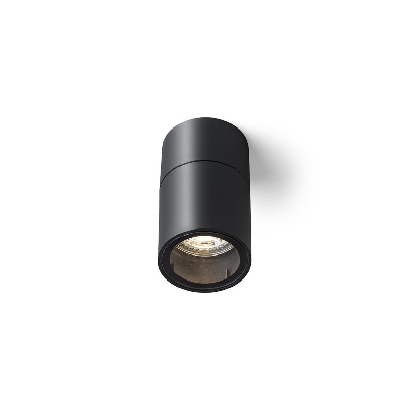 RENDL SORANO stropná čierna plast 230V LED GU10 8W IP44 R13633