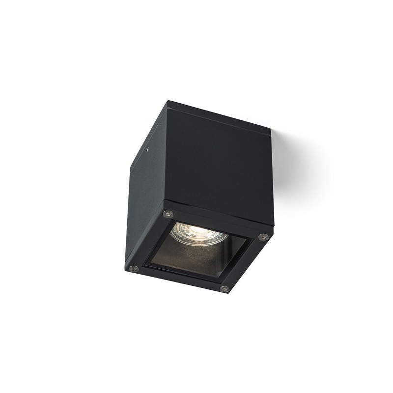 RENDL KEIG stropná čierna 230V GU10 35W IP65 R13632