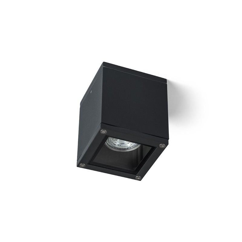 RENDL KEIG stropná čierna 230V GU10 35W IP65 R13632