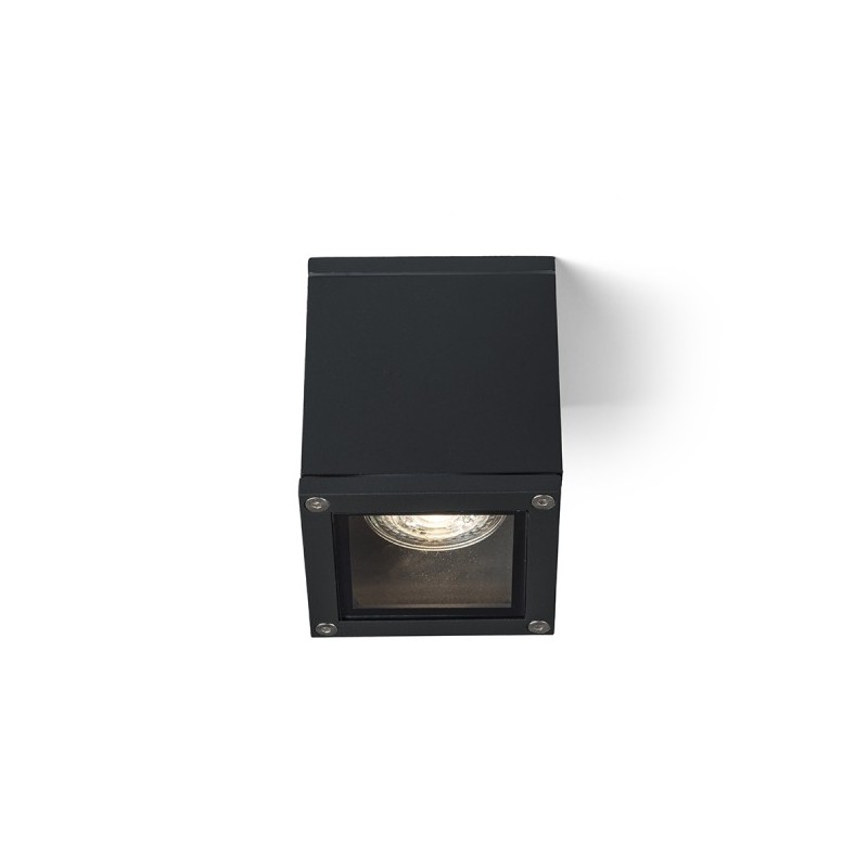 RENDL KEIG stropná čierna 230V GU10 35W IP65 R13632