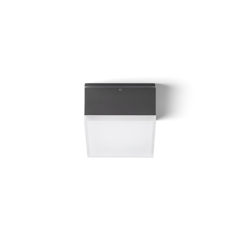 RENDL ORIN SQ stropná antracitová satinovaný akrylát 230V LED 10W IP54 3000K R13629