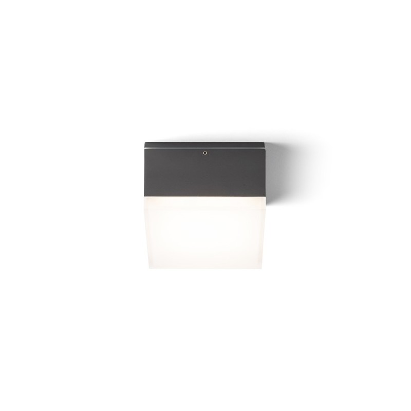 RENDL ORIN SQ stropná antracitová satinovaný akrylát 230V LED 10W IP54 3000K R13629