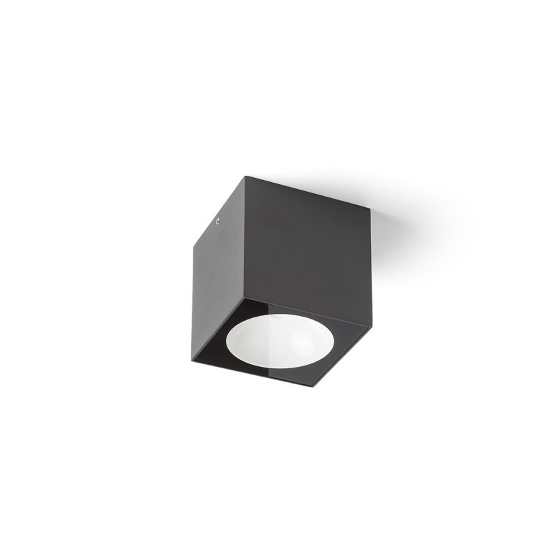 RENDL SENZA SQ stropná antracitová číre sklo 230V LED 6W IP65 3000K R13625