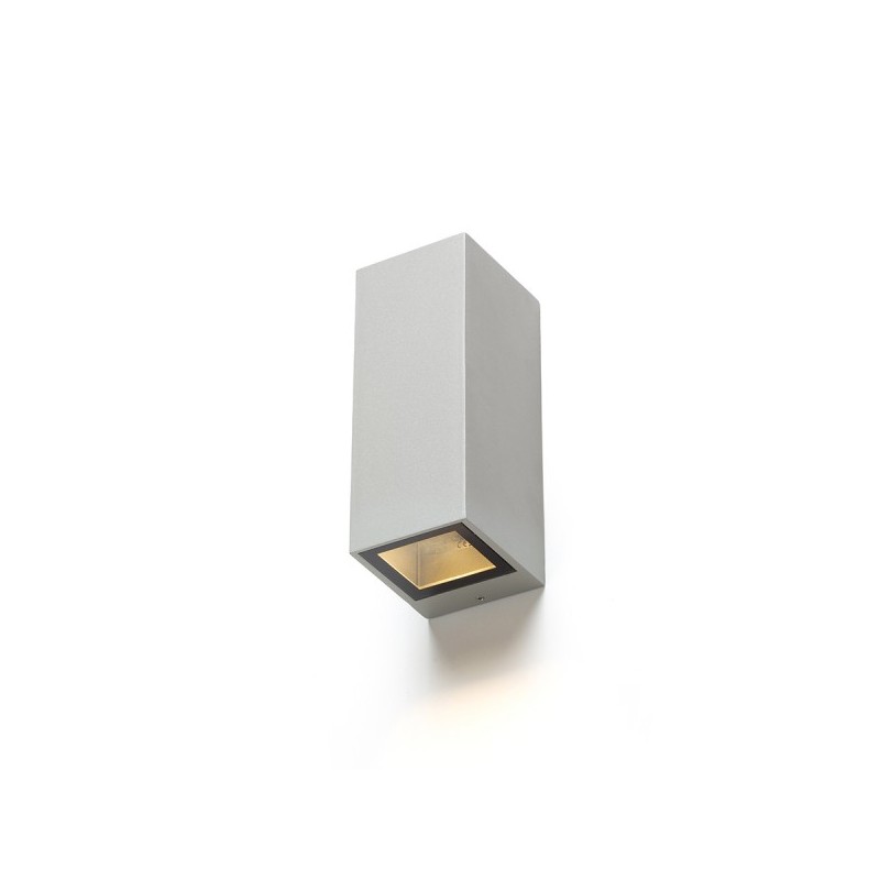 RENDL DESMOND II nástenná striebornosivá  230V GU10 2x35W IP44 R13610