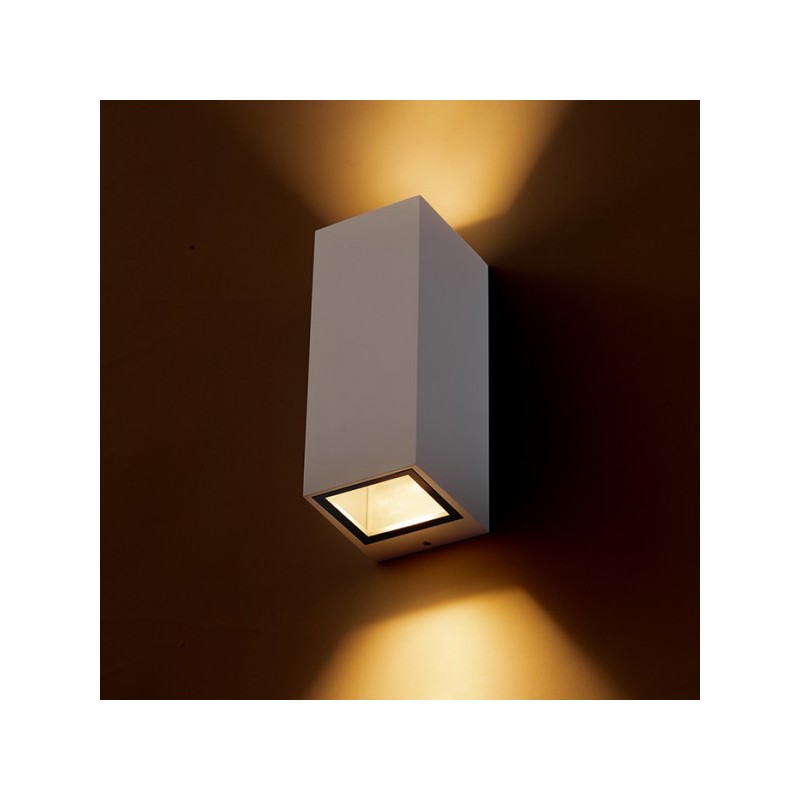 RENDL DESMOND II nástenná biela  230V GU10 2x35W IP44 R13609