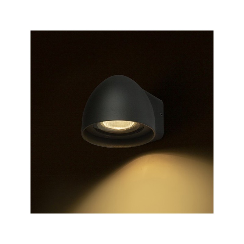 RENDL BOURDON nástenná antracitová  230V GU10 35W IP54 R13559