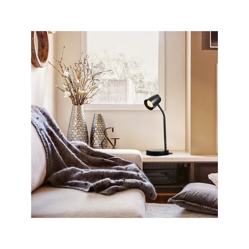 RENDL JOLI stolná čierna  230V LED GU10 10W R13558
