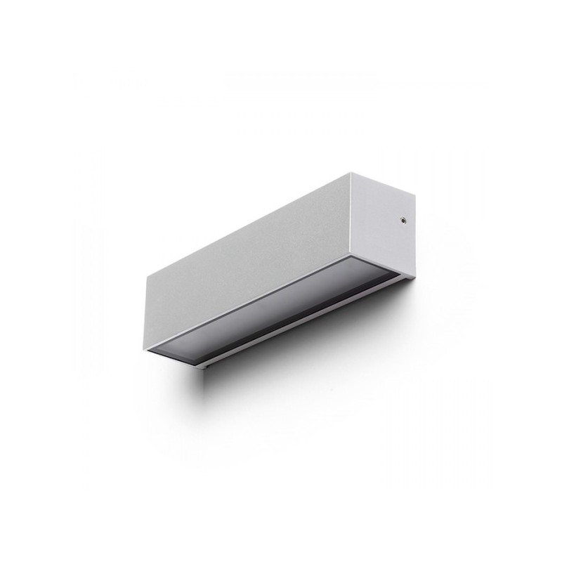 RENDL CAMARGUE nástenná striebornosivá satinované sklo 230V LED 6W IP65  3000K R13527
