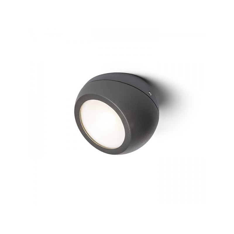 RENDL SIV prisadená antracitová  230V LED 6W 120° IP54  3000K R13502