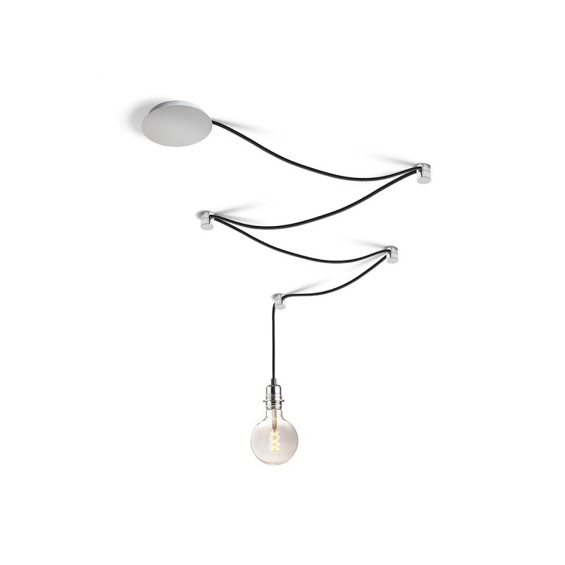 RENDL SPIDER I závesná sada čierna chróm 230V E27 15W R13493