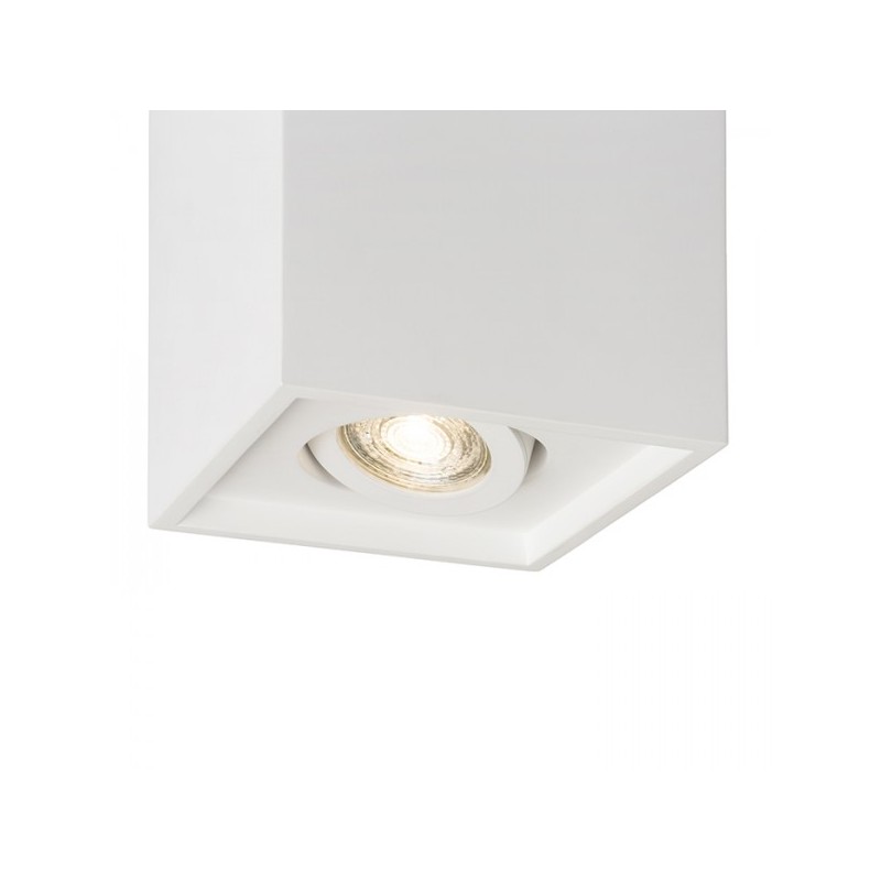 RENDL COLES SQ stropná  sadrová 230V LED GU10 15W R13438