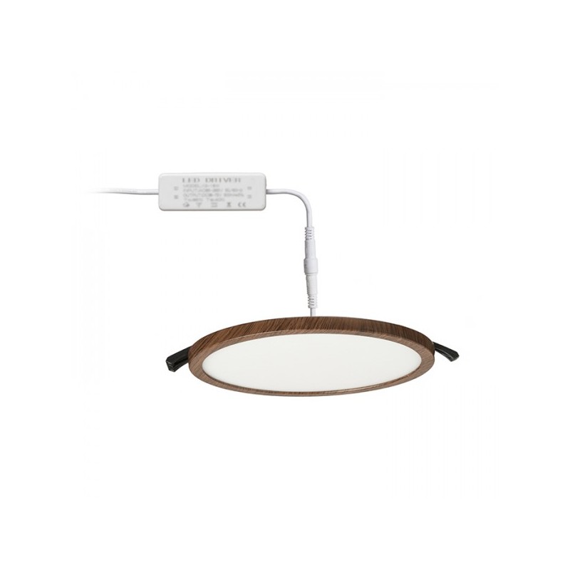 RENDL HUE R 17 zápustné svietidlo dekor tmavý orech 230V LED 18W 3000K R13401