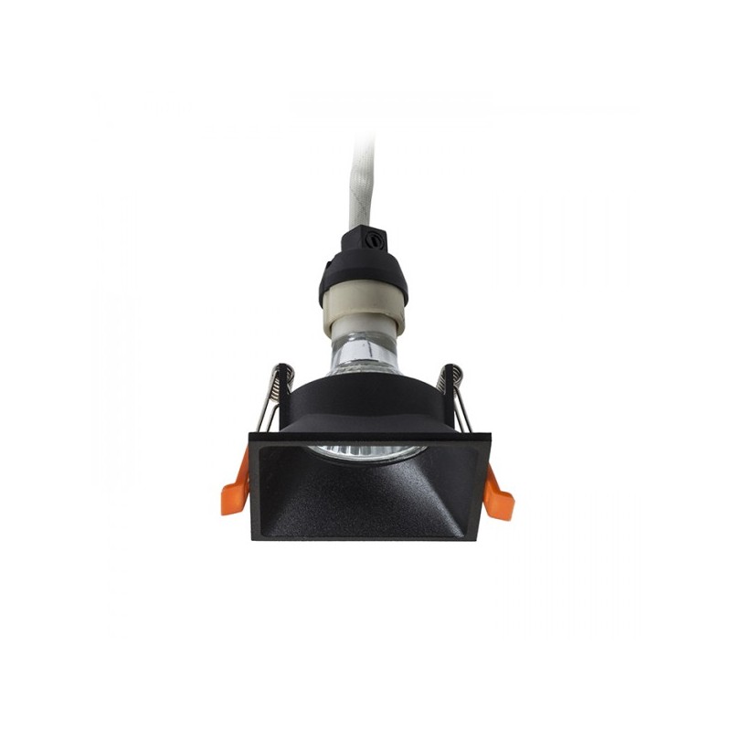 RENDL ZURI SQ zápustné svietidlo čierna 230V GU10 35W R13391