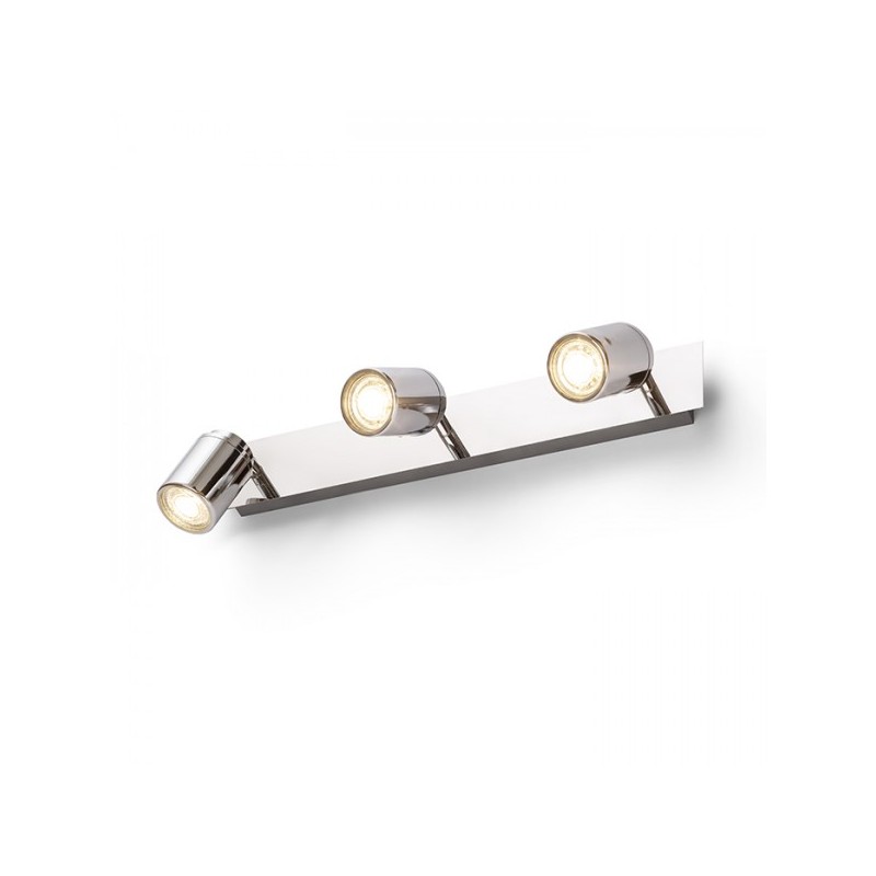 RENDL DUBLIN III prisadená  chróm 230V GU10 3x9W IP44 R13379