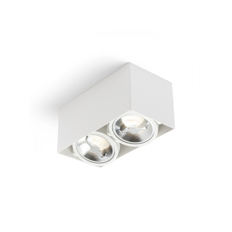 RENDL JAMES II DIMM stropná matná biela  230V LED 2x15W 24°  3000K R13362