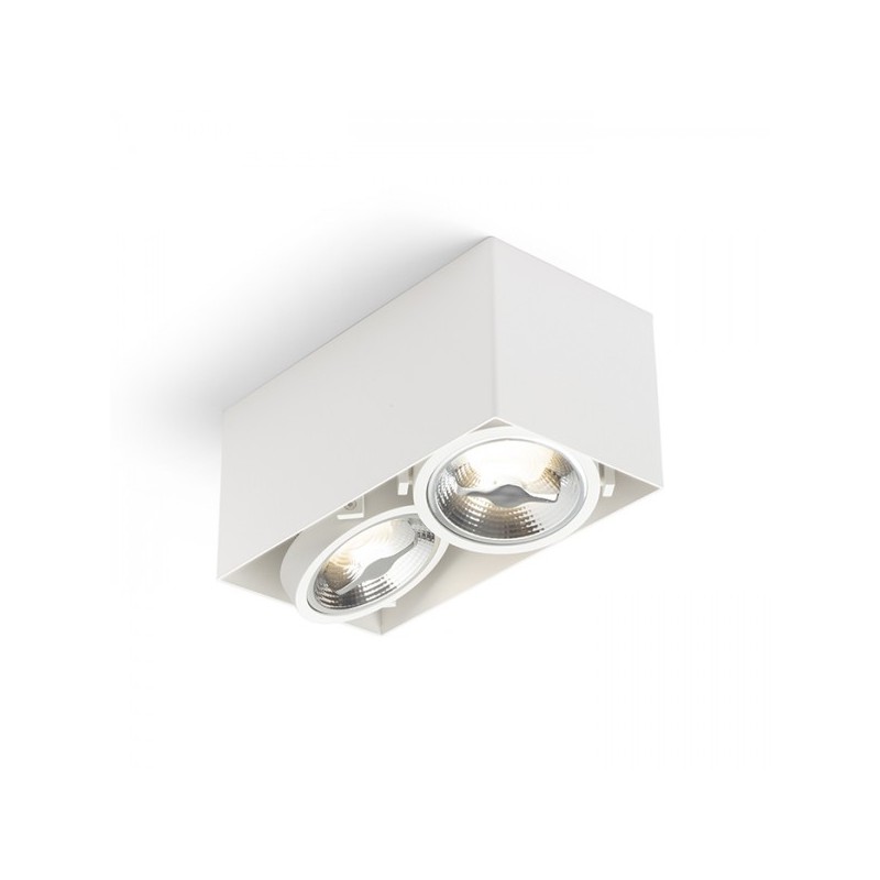 RENDL JAMES II DIMM stropná matná biela  230V LED 2x15W 24°  3000K R13362