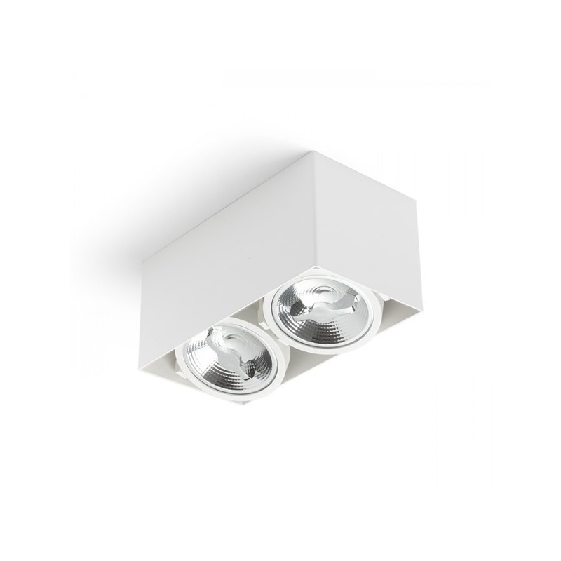 RENDL JAMES II DIMM stropná matná biela  230V LED 2x15W 24°  3000K R13362