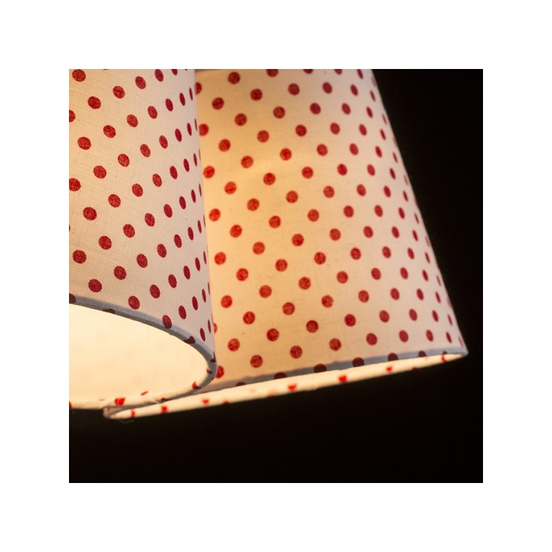 RENDL NANCY III závesná biela/červená  230V E14 3x11W R13345