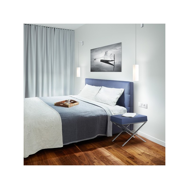 RENDL HUDSON nástenná biela chróm 230V E27 28W R13284