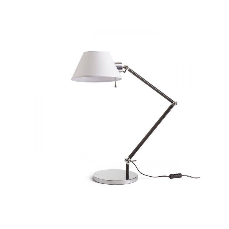 RENDL MONTANA stolná biela/čierna chróm 230V E27 28W R13283