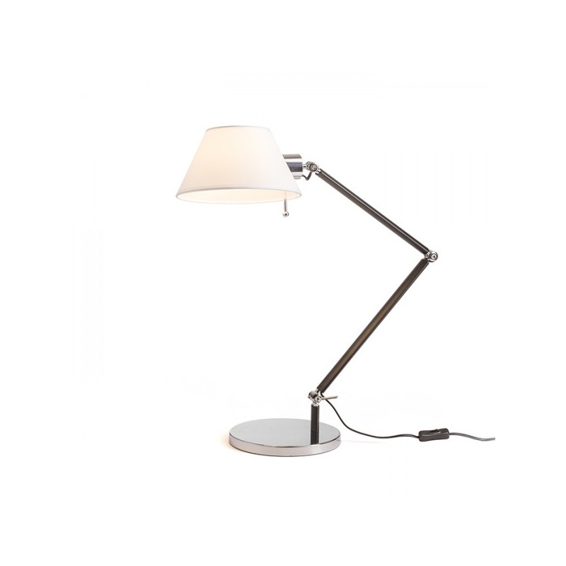 RENDL MONTANA stolná biela/čierna chróm 230V E27 28W R13283