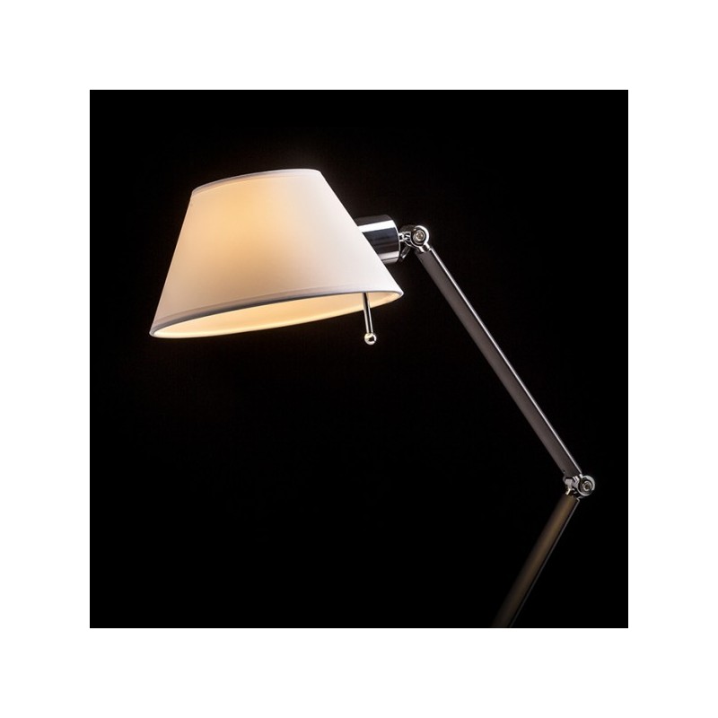RENDL MONTANA stolná biela/čierna chróm 230V E27 28W R13283