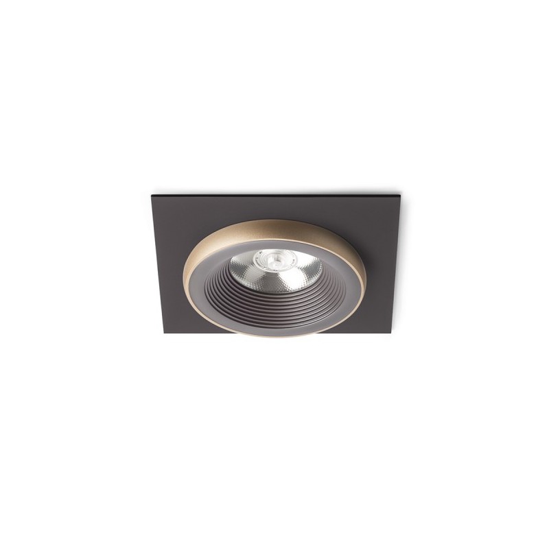 RENDL SHARM SQ I zápustné svietidlo hnedá/perlová zlatá 230V LED 10W 24° 3000K R13252
