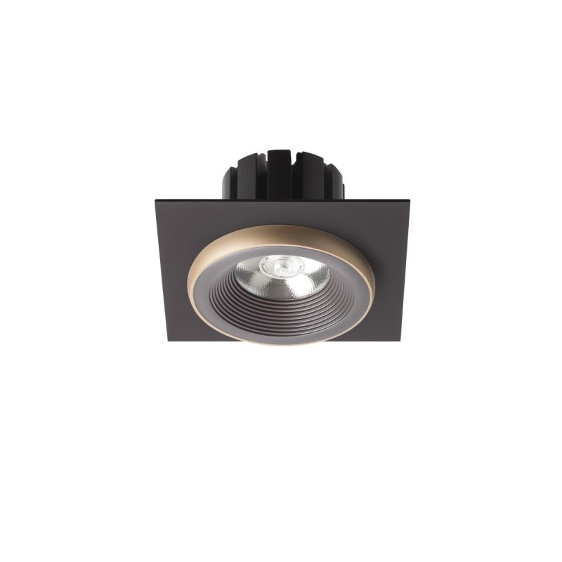 RENDL SHARM SQ I zápustné svietidlo hnedá/perlová zlatá 230V LED 10W 24° 3000K R13252