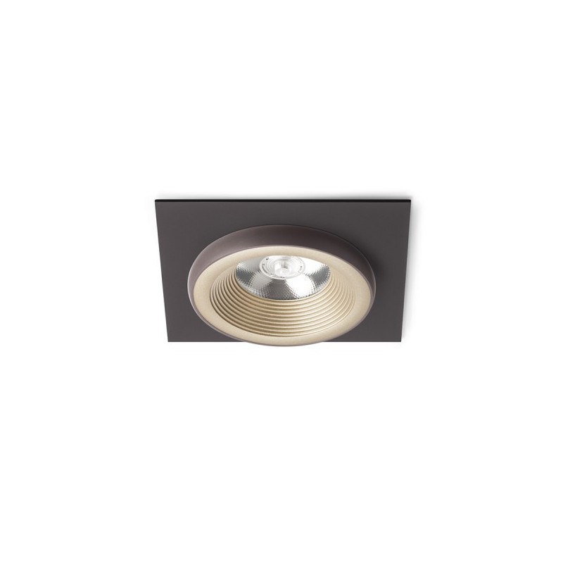 RENDL SHARM SQ I zápustné svietidlo perlová zlatá/hnedá 230V LED 10W 24° 3000K R13251