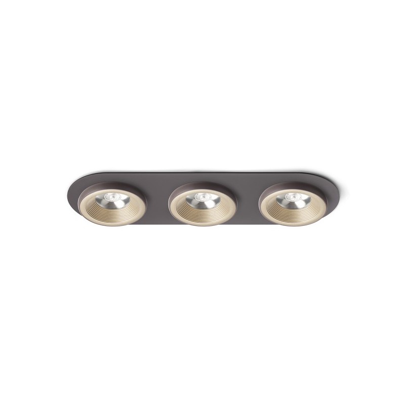 RENDL SHARM R III zápustné svietidlo perlová zlatá/hnedá 230V LED 3x10W 24° 3000K R13246