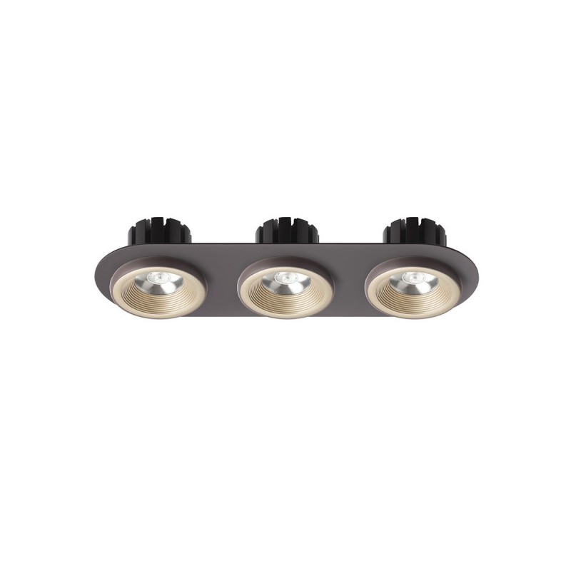 RENDL SHARM R III zápustné svietidlo perlová zlatá/hnedá 230V LED 3x10W 24° 3000K R13246