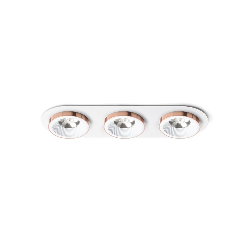 RENDL SHARM R III zápustné svietidlo biela meď 230V LED 3x10W 24° 3000K R13245