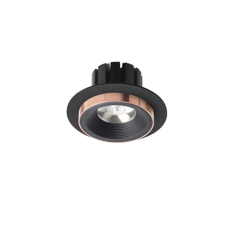 RENDL SHARM R I zápustné svietidlo čierna/čierna meď 230V LED 10W 24° 3000K R13239