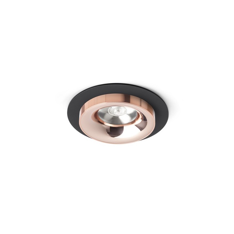 RENDL SHARM R I zápustné svietidlo čierna meď/meď 230V LED 10W 24° 3000K R13238