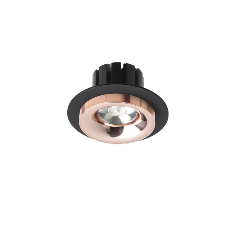 RENDL SHARM R I zápustné svietidlo čierna meď/meď 230V LED 10W 24° 3000K R13238