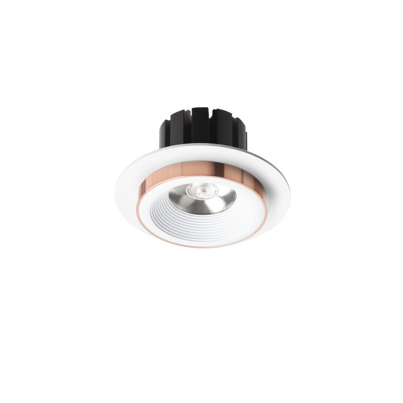 RENDL SHARM R I zápustné svietidlo biela meď 230V LED 10W 24° 3000K R13235