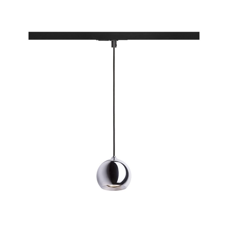 RENDL závesné svietidlo DESTY pre jednookr. lištu čierna chróm 230V GU10 35W R13211