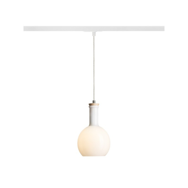 RENDL PULIRE RD pre jednookr. lištu  opálové sklo/drevo 230V E14 28W R13210